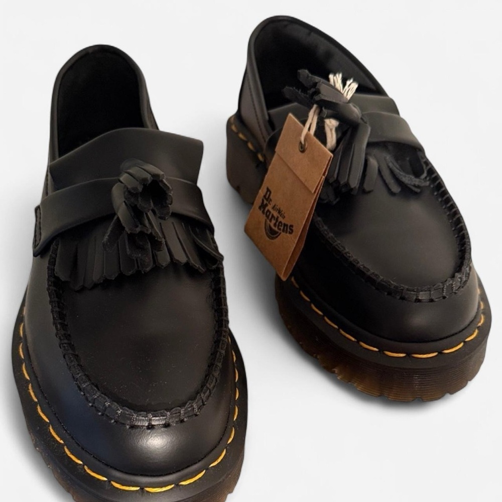 NIB Dr. Martens Black Tassel Loafers